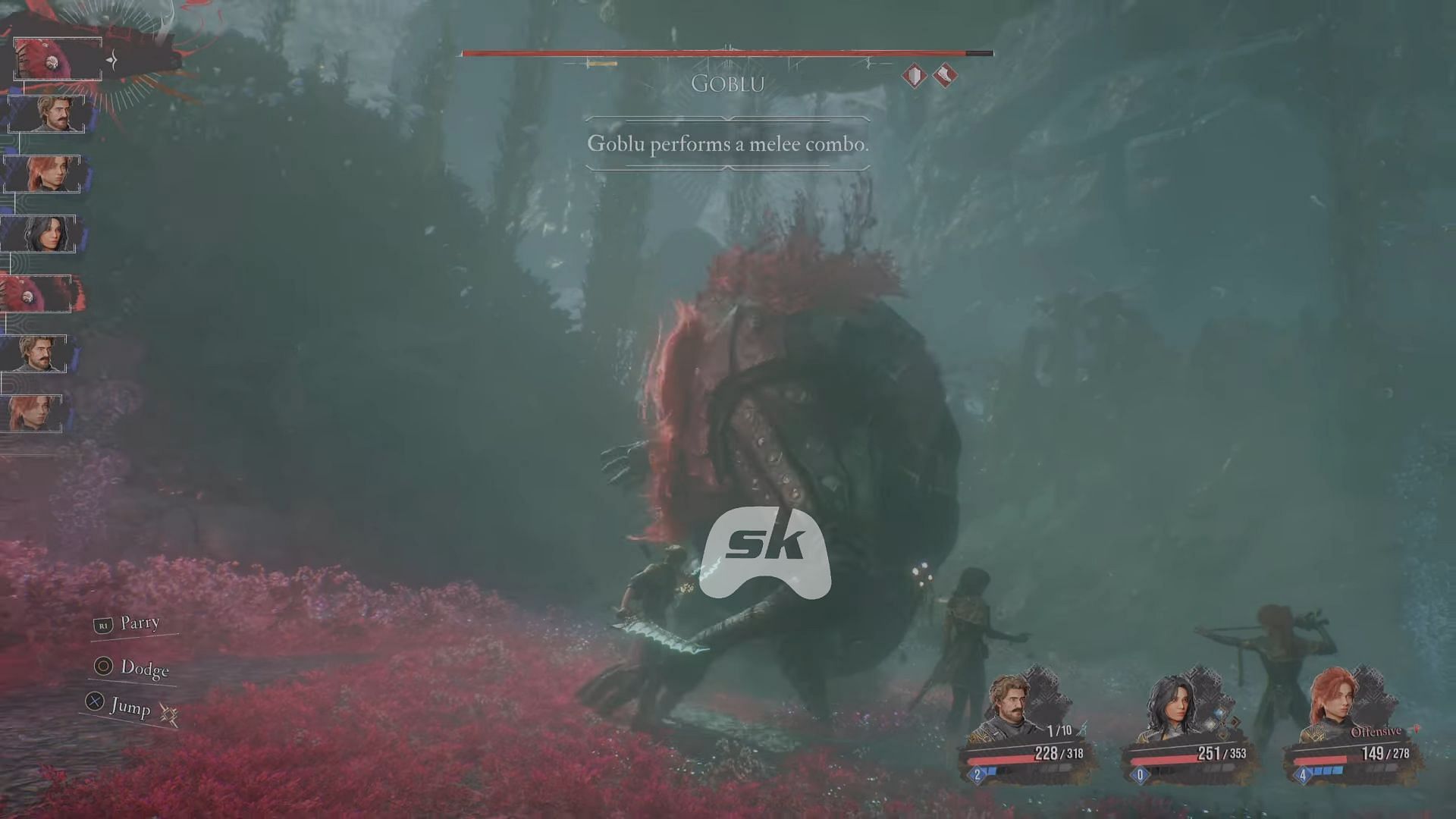 Goblu boss fight in Clair Obscur Expedition 33 (Image via Sportskeeda Gaming/Kepler Interactive)